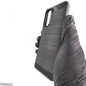 Carbon guminis dėklas - juodas (Xiaomi Redmi Note 11 Pro 5G/Note 12 Pro 4G)
